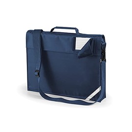 JUNIOR BOOK BAG SCHOOL BAG WITH STRAP - 5 COLOURS (FRENCH NAVY)
