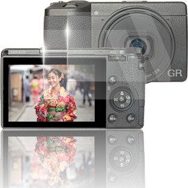 Gr3 gr3x Glass Film for GR III GR IIIx Compatible with RICOH Cameras, LCD Protective Film, Tempered Glass, 9H Hardness, 2 Pieces