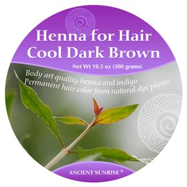 Ancient Sunrise® Henna For Hair Cool Dark Brown Kit