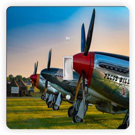 Sam Sandor - Ircraft Airplane Mustang War Plane -Light Switch Plate Covers - Single Toggle Switch Plates - Single Toggle Cover