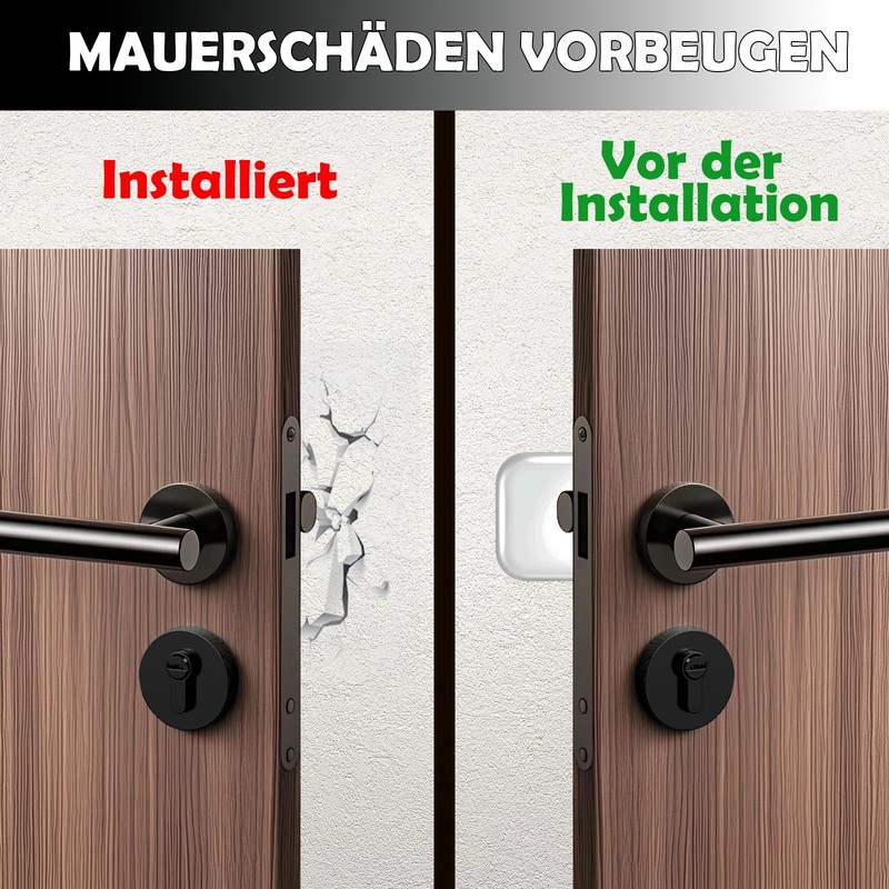 Clear Door Stops Pack of 6 with Scraper (Square)