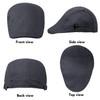 Qossi 2 Pack Newsboy Hats for Men Flat Cap Cotton