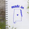 Small Made in Alabama Rubber Stamp - 1-3/16 Size -