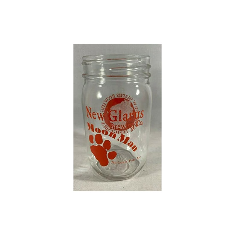 New Glarus Brewing Company - Moon Man Mason Jar Glass