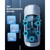 LUVUMVLT 1200W 10" Car Subwoofer, Slim Under Seat Powered Subwoofer