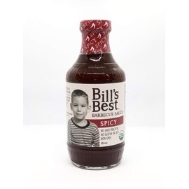 Bill's Best Organic BBQ Sauce 18oz (Spicy)