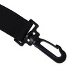 Black Laptop Shoulder Strap, Adjustable Bag Strap Replacement with Metal