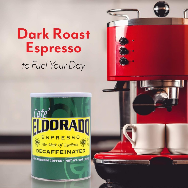 Eldorado Coffee Roasters Finely Ground Decaf Dark Roast Espresso -