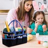 Jjring Fundamental Organizer 600D Nylon Artist Tote Bag, Blue Edge