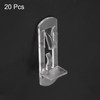 sourcing map 20pcs Cabinet Shelf Clips 5mm/0.2" Self-Locking Polycarbonate Plastic