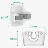 reliahom 3 Pack Broom Holder Wall Mount Mop Grippers No