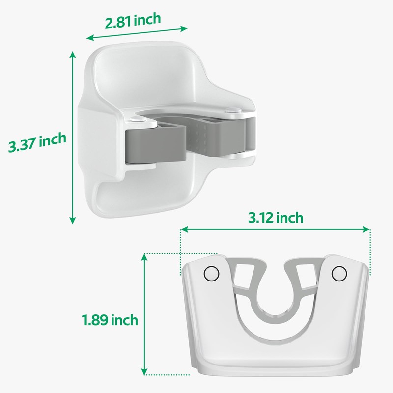 reliahom 3 Pack Broom Holder Wall Mount Mop Grippers No