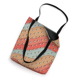 Aesthetic Pastel Waves with Stars in Teal Orange Coral Sand Tote Bag
