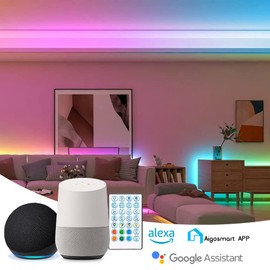 Smart LED Strip 10 m LED Strip Compatible with Alexa LED Strip Smart 24 W WiFi LED Strip RGB LED Strip with Remote Control and Voice Control