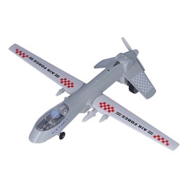 Aircraft Model Children Alloy Simulated Exquisite Plane Model Toy with Light Music Collection GiftGray
