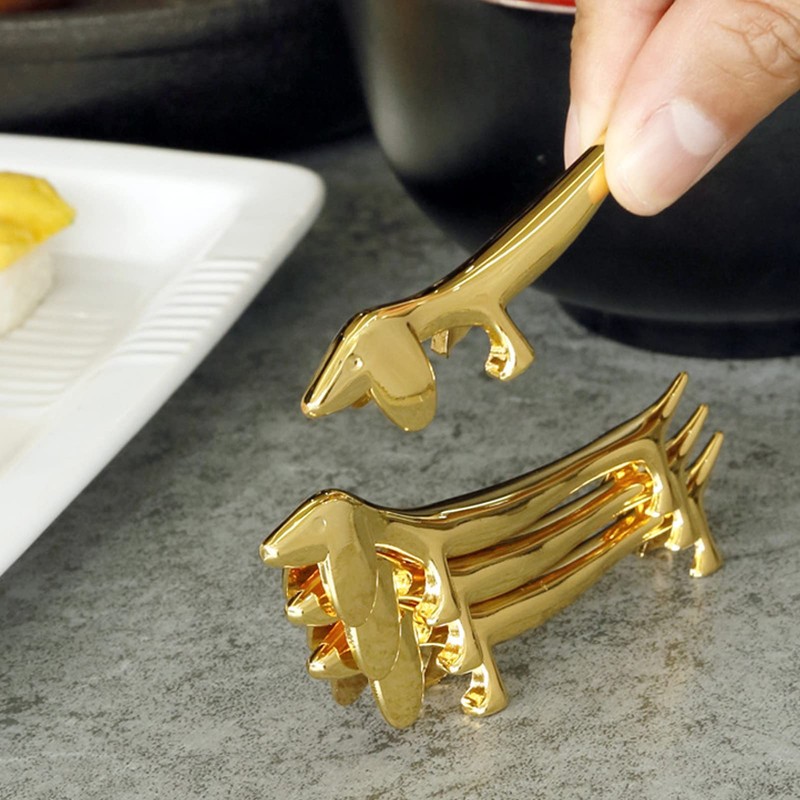 4 Pieces Chopsticks Holder Cute Animal Chopsticks Rest for Dining
