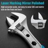 DURATECH 12 Inch Adjustable Wrench, 3-in-1 Spanner with Box End/Hex