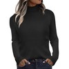 Zeagoo Women's Turtleneck Sweaters 2024 Fall Fitted Long Sleeve Pullover