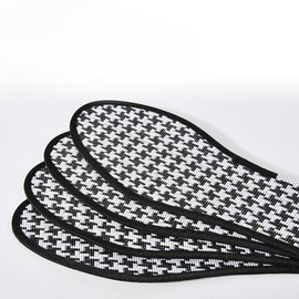 Insoles, Lattice Pattern, Deodorizing Cotton, Insoles, Incense (4 Pieces) 2 Pairs Fluffy, Can Be Worn With Barefoot, Lightweight, Lightweight, Lightweight, Unisex, Sports, Standing, Work, Breathable,