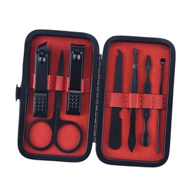 Healvian 7pcs Professional Manicure Tool Set Stainless Steel Nail Scissors Clippers Nail Care Kit Easy Art for Women Men