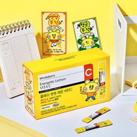 Holberry 홀베리 쌩쌩 레몬 비타C 2박스(200포) Holberry Fresh Lemon Vita C 2 Boxes (200 Packs)