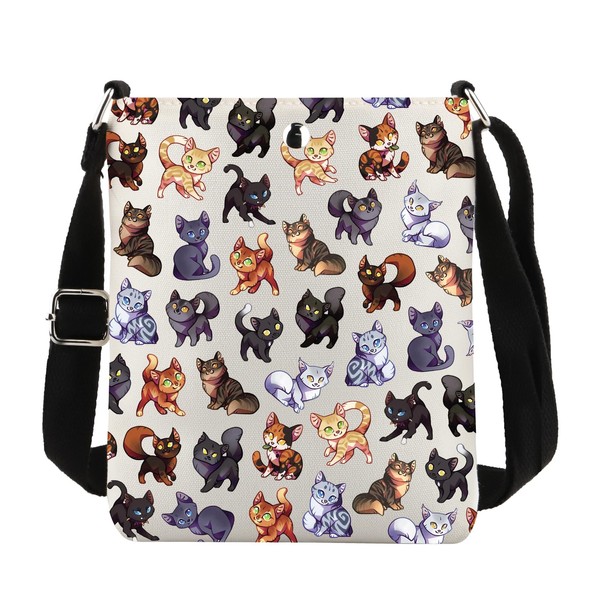 TOBGEB Funny Cat Gifts Warrior Novels Inspired Crossbody Bag Erin's