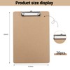 BESARME 20 Pack Clipboards Bulk 9x12.5'', Hardboard Hanging Clip Board