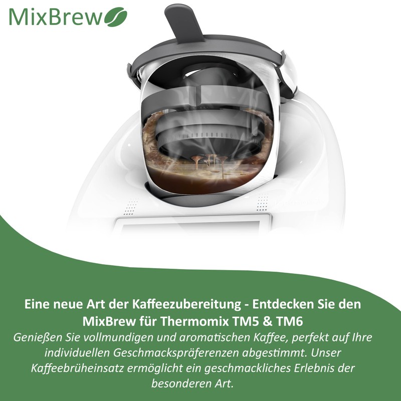 MixBrew® Coffee Brew Insert Compatible with Thermomix TM6, TM5, Accessories,
