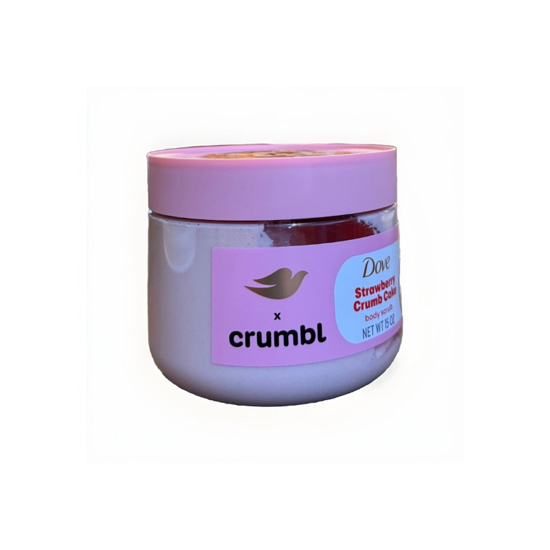 Dove X Crumbl Body Scrub Strawberry crumb Cake 15 oz