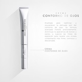 PUREZA NATUR Crema contorno de ojos con tecnología VibraLift para ojeras obscuras y bolsas | Con cafeína, Ácido hialurónico y esferas hidratantes 20g