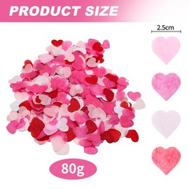 80G Heart-Shaped Confetti, Wedding Confetti, Table Decoration, Valentine'S Day Wedding Party Confetti Decoration