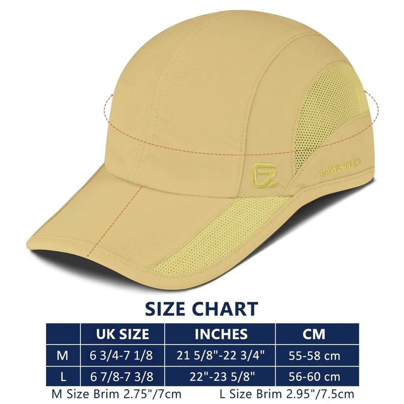 GADIEMKENSD Unstructured Quick Dry Sports Cap Outdoor Sun Protective Unisex,