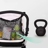 Stroller Mesh Bag Top Button Large Capacity Strap Adjustable Strong