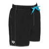 Arena Men's Fundamentals Solid Boxer Beach Short, Black/White, Medium