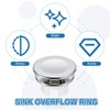 PATIKIL Sink Overflow Ring, 6 Pcs Bathroom Sink Overflow Drain