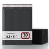 30 Pack 8.5x12 Inch Bubble Mailers, Black