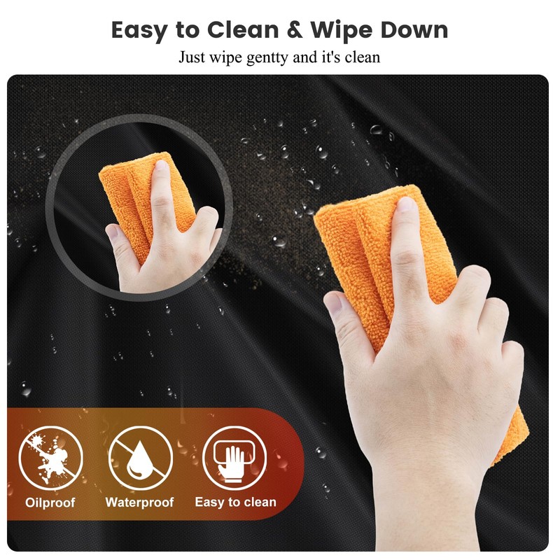 Outdoor 28 inch Rectangular Table Top Fire Pit Cover 600D