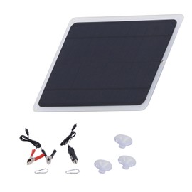 Cocoarm 6 W 12 V Solarpanel-Ladegerät, Solarzellen-Panel-Ladeplatine, Netzteil Zum oder Laden von Auto, Wohnmobil, Boot, Mobiltelefon, Solarzellen-Panel, 21,5 X 18,5 cm