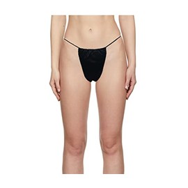 Braguitas desechables de bikini para ordenar, encerar, spa, belleza, envueltas individualmente, color negro, 100 unidades