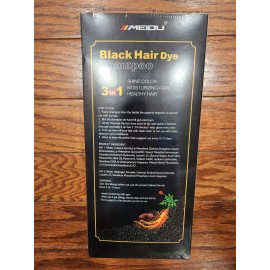 Healthy Hair BLACK HAIR DYE SHAMPOO 3 IN 1 SHINE COLOR MEIDU 500 ML HEALTHY HAIR MOISTURIZING