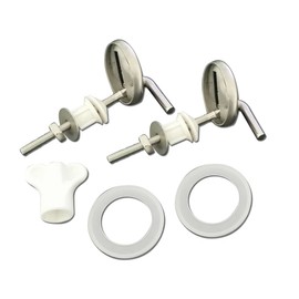 New Non Rusting Quality Blue Canyon Universal Replacement Stainless Steel Toilet Seat Hinge Set