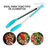 Naymon 3pz Pinzas Tenaza Utensilio Cocina Silicon Acero Inoxidable