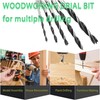 KEWAYO 5PCS Brad Point Drill Bit Set 4mm 5mm 6mm