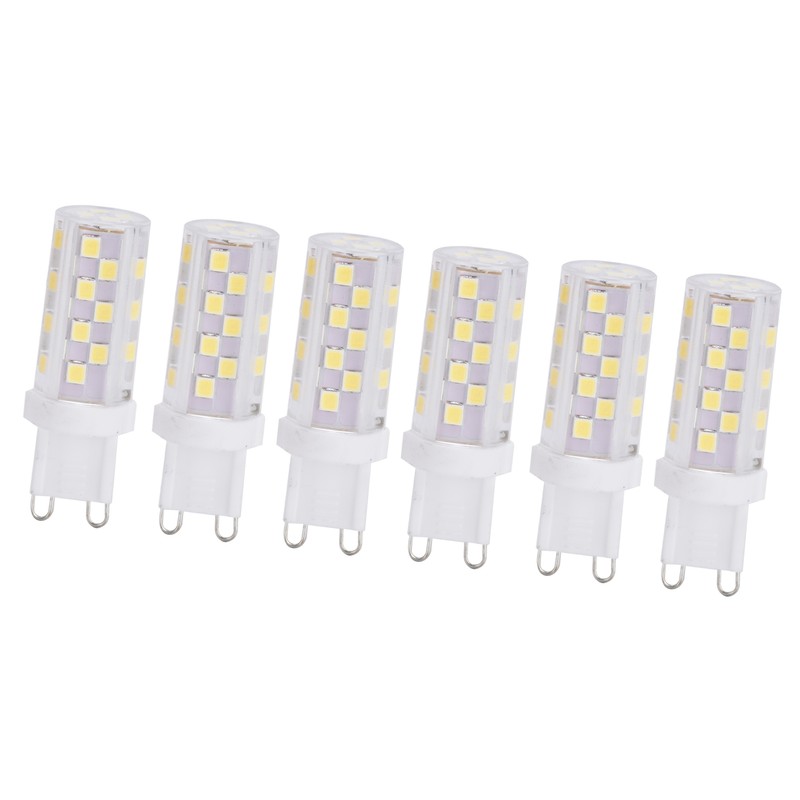 6Pcs 5W G9 46LED Bulb Dimmable Chandelier Ceiling Lamp Bulbs