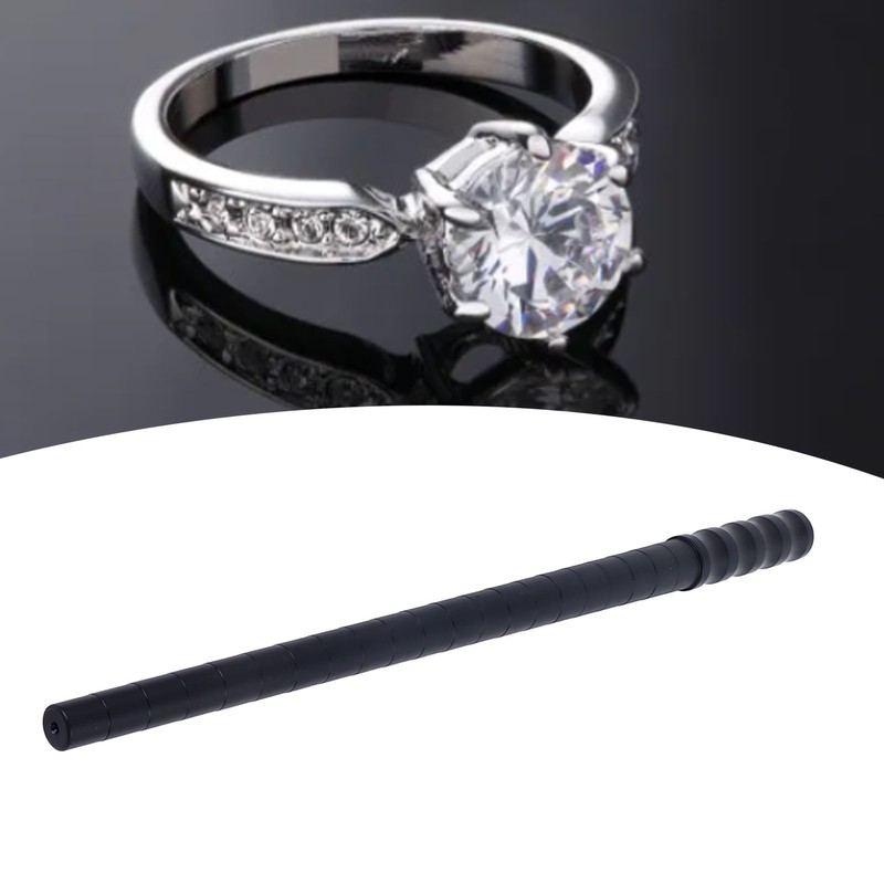 Ring Sizing Mandrel Plastic Nylon 0.56 to 0.84in Diameter Knurled