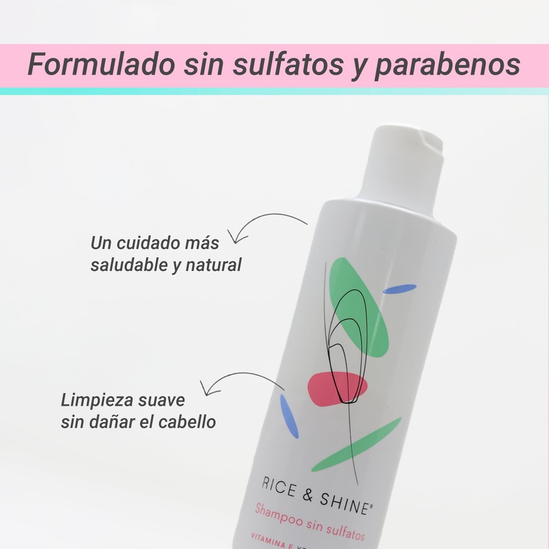 Shampoo Sin Sulfatos y Parabenos Natural | Enriquecido con Aceite