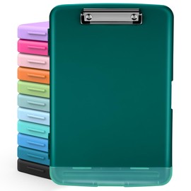 Sooez Clipboards with Storage, High Capacity Clip Boards 8.5x11 with Storage, Heavy Duty Nursing Clipboard Folder, Plastic Clipboard with Pen Holder for Women Teachers Work, School & Office Supplies