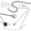 sakuto Men's Simple Gold Dice Necklace, Stainless Steel, Black, Silver,