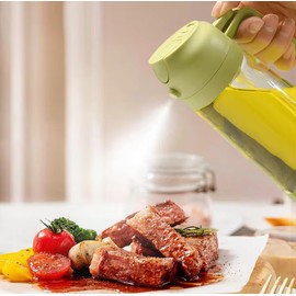 Rumen Luxury Newly improved 2-in-1 Oil Spray and Pour Bottle, Kitchen Cooking Oil Dispenser leak proof