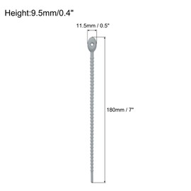 MECCANIXITY 4 Pack Silicone Cable Ties 7 Inch Reusable Zip Ties Twist Ties Elastic Wire Tie Cord Organizer for Bag Clip Cord Management, Light Brown